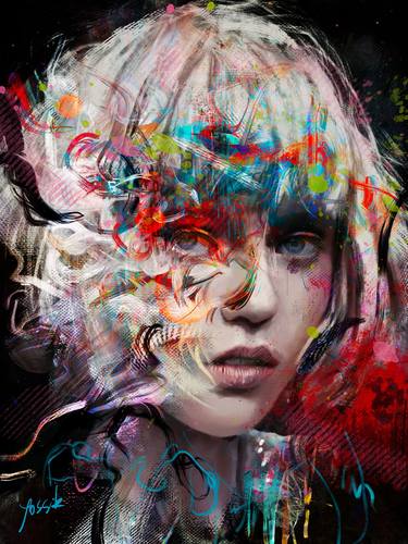 Print of Portrait Mixed Media by yossi kotler