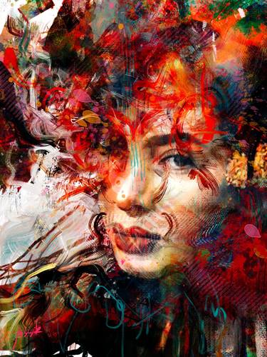 Print of Portrait Mixed Media by yossi kotler