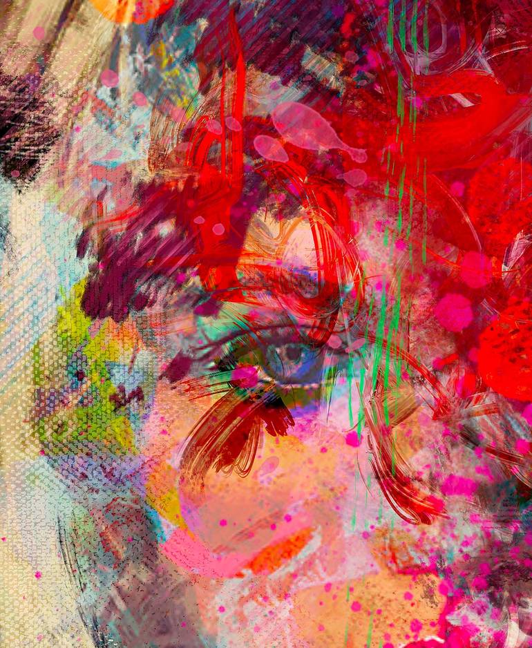 Original Portrait Mixed Media by yossi kotler