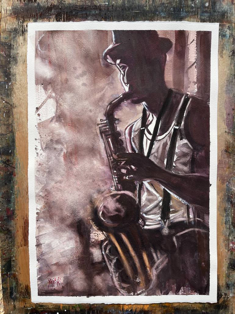 Original Figurative People Painting by Yossi Kotler