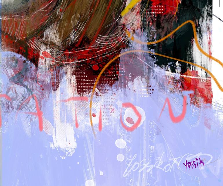 Original Conceptual Portrait Painting by yossi kotler