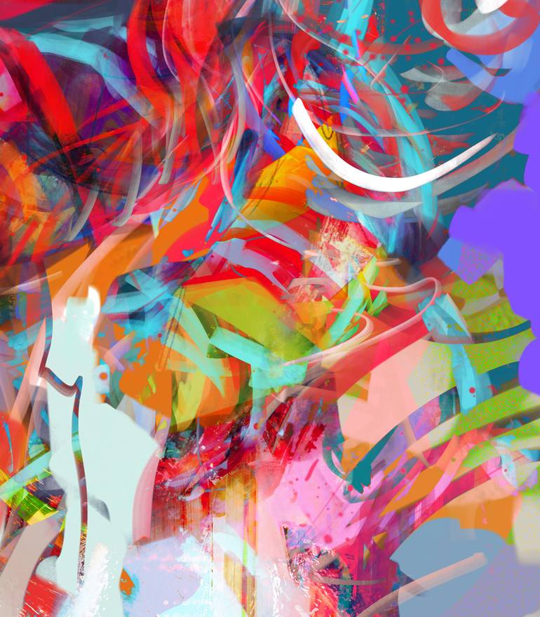 Original Conceptual People Painting by Yossi Kotler