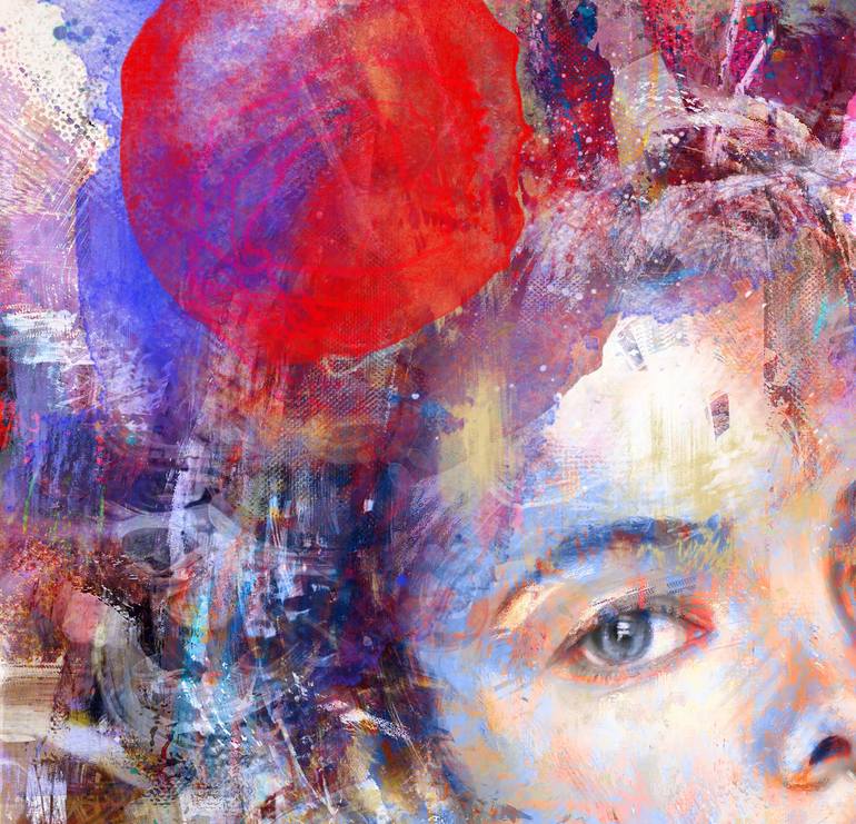 Original Portrait Mixed Media by yossi kotler