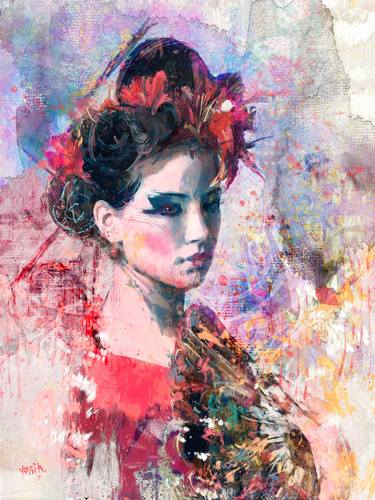 Print of Portrait Mixed Media by yossi kotler