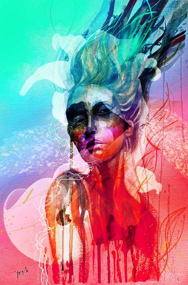 Original Abstract Expressionism Abstract Digital by yossi kotler