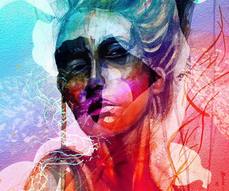 Original Abstract Expressionism Abstract Digital by Yossi Kotler
