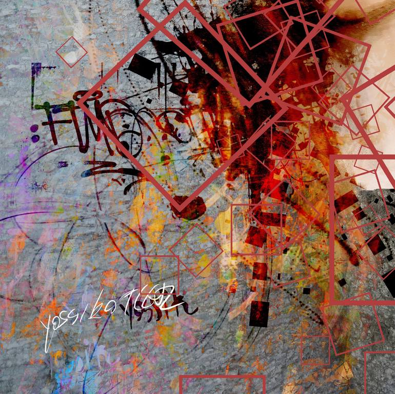 Original Abstract Expressionism Portrait Digital by yossi kotler