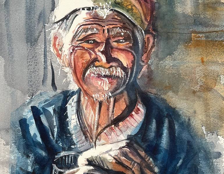 Original People Painting by yossi kotler