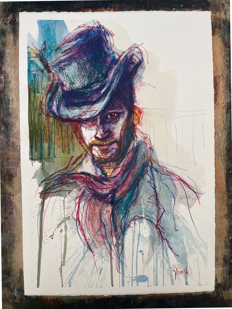 Original Figurative People Painting by Yossi Kotler