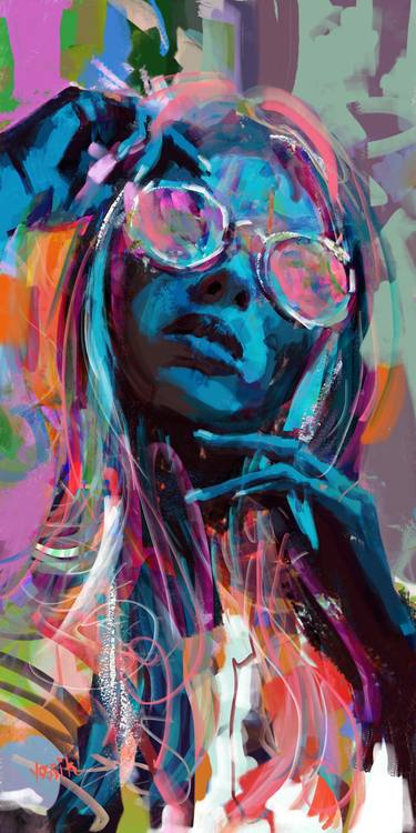 Print of Conceptual Portrait Mixed Media by yossi kotler
