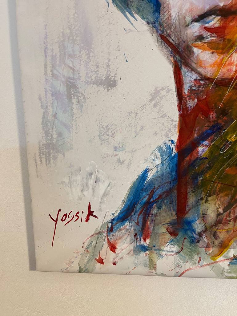 Original Portrait Painting by yossi kotler