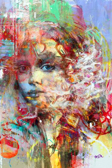 Print of Figurative Portrait Mixed Media by yossi kotler