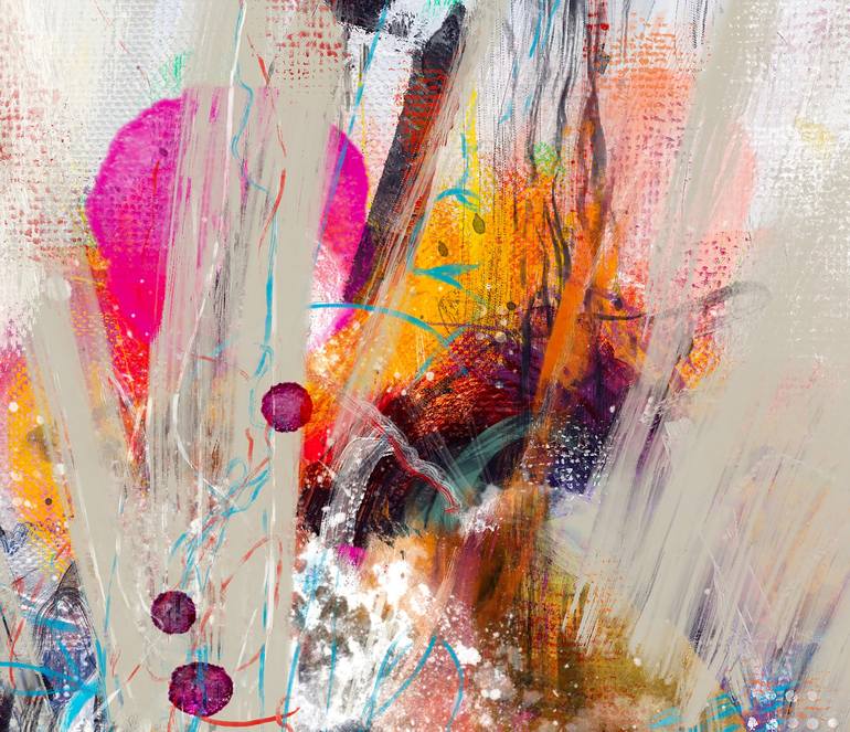 Original Abstract Mixed Media by yossi kotler