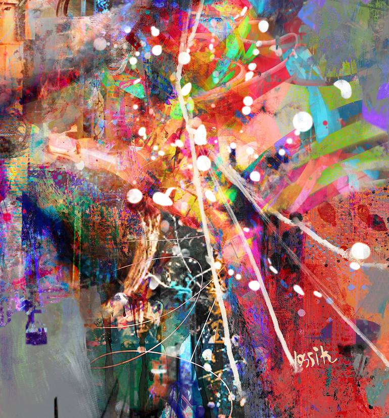 Original Portrait Mixed Media by yossi kotler