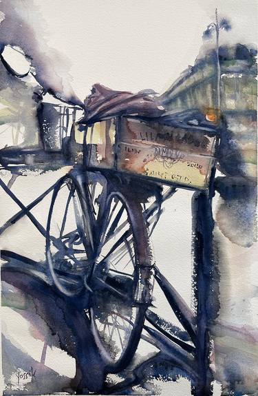 Original Bicycle Paintings by yossi kotler