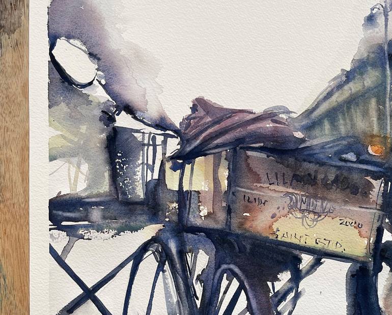 Original Bicycle Painting by yossi kotler
