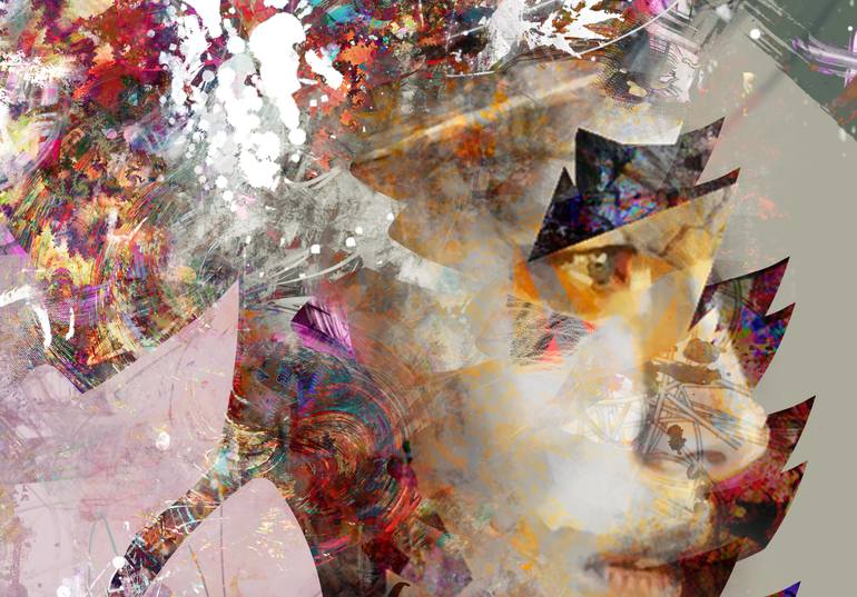 Original Abstract Expressionism Abstract Painting by Yossi Kotler