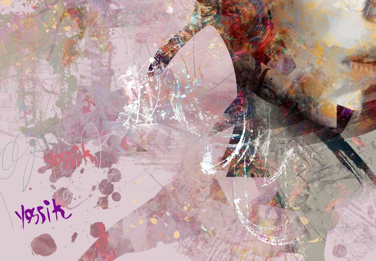 Original Abstract Expressionism Abstract Painting by Yossi Kotler