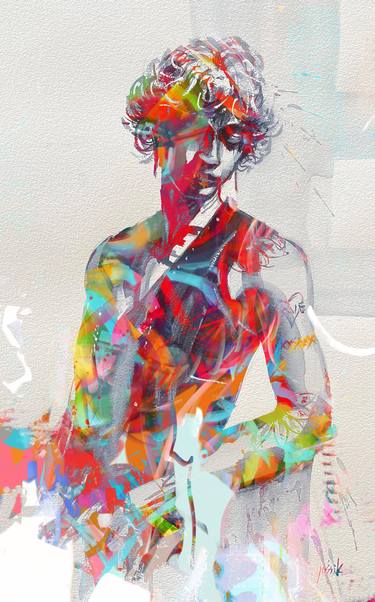 Original Figurative People Paintings by Yossi Kotler