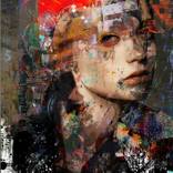 Collection original portraits on canvas
