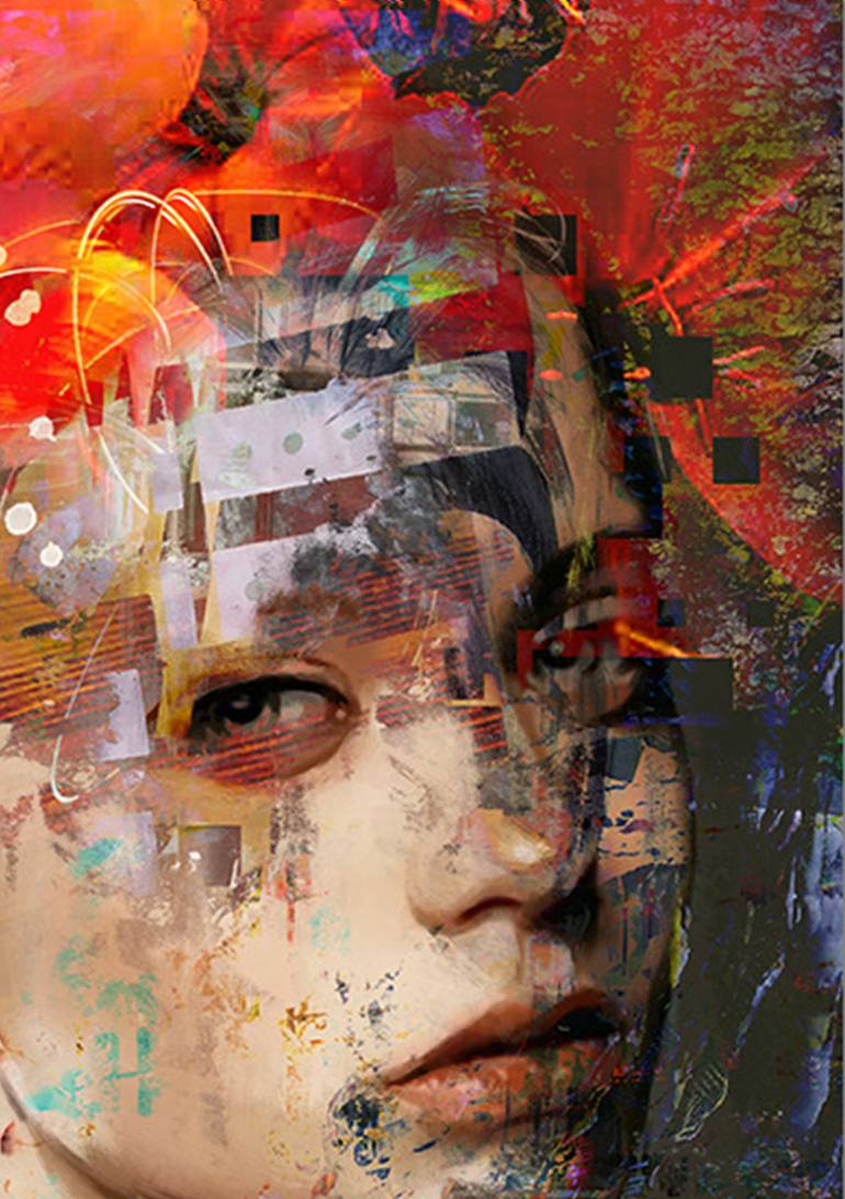 Original Portraiture People Painting by Yossi Kotler