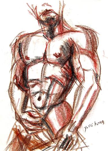 Print of Nude Drawings by yossi kotler