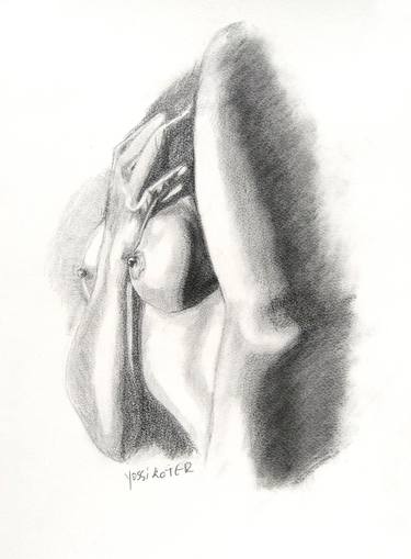 Print of Realism Nude Drawings by yossi kotler
