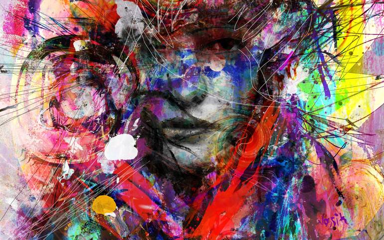 helios- goddess of the sun Painting by yossi kotler | Saatchi Art