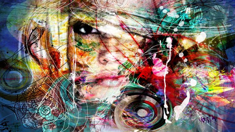 soul track Painting by yossi kotler | Saatchi Art