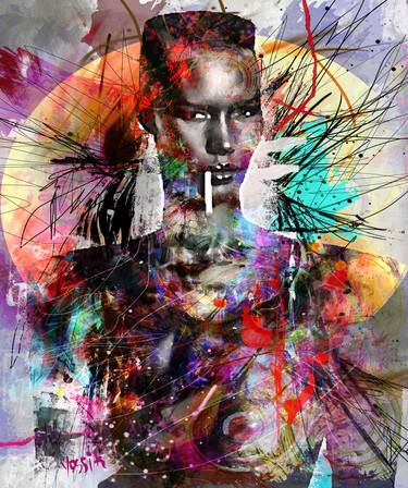 Print of Figurative Abstract Mixed Media by yossi kotler