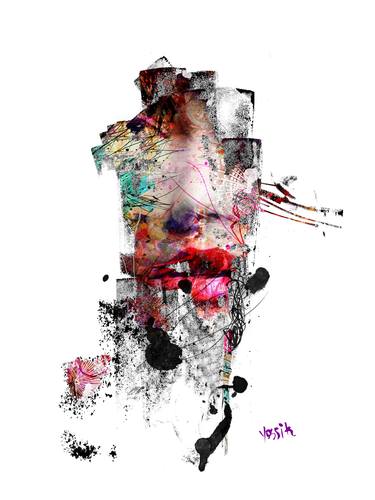 Original Abstract Mixed Media by yossi kotler