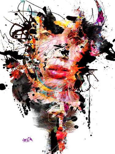 Print of Expressionism Abstract Mixed Media by yossi kotler