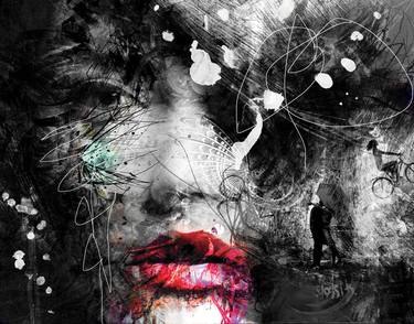 Original Illustration Abstract Mixed Media by yossi kotler