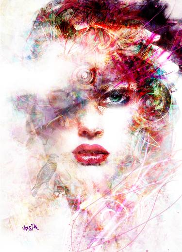 Print of Abstract Mixed Media by yossi kotler