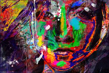 Original Abstract Mixed Media by yossi kotler