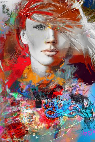 Original Abstract Expressionism Abstract Mixed Media by yossi kotler