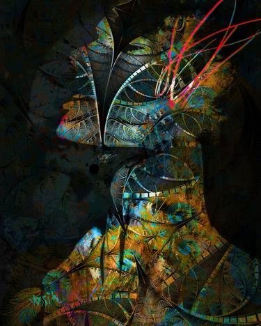 Original Abstract Mixed Media by yossi kotler