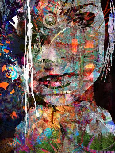 Print of Abstract Expressionism Abstract Mixed Media by yossi kotler