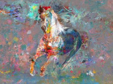 Print of Abstract Expressionism Animal Paintings by yossi kotler