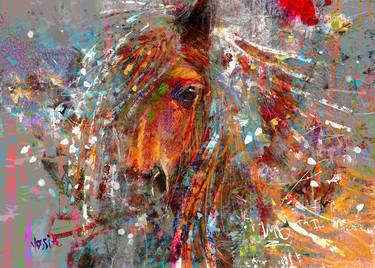 Print of Illustration Animal Mixed Media by yossi kotler