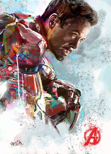 Print of Celebrity Paintings by yossi kotler