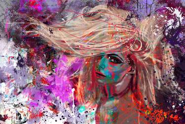 Original Abstract Expressionism Abstract Mixed Media by yossi kotler