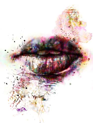 Original Abstract Mixed Media by Yossi Kotler