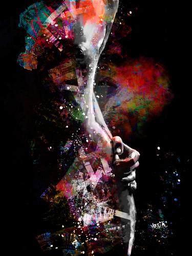Print of Abstract Expressionism Nude Paintings by yossi kotler