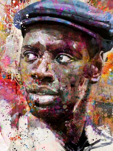 Original Figurative Celebrity Mixed Media by yossi kotler