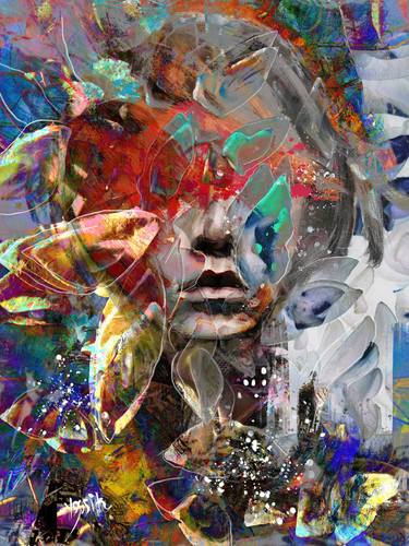 Original Abstract Expressionism Abstract Mixed Media by yossi kotler