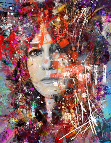 Original Abstract Expressionism Abstract Mixed Media by Yossi Kotler
