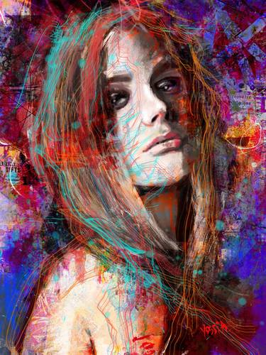 Original Abstract Mixed Media by yossi kotler