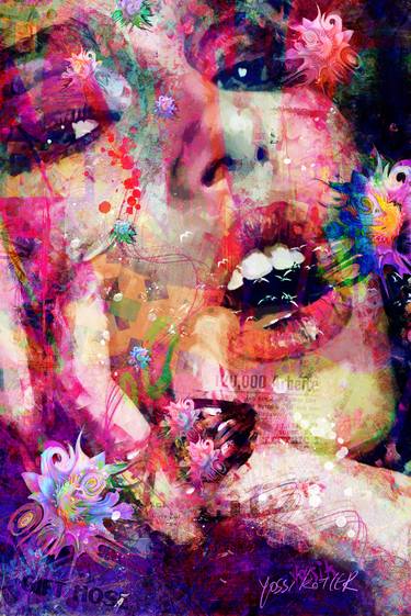 Print of Abstract Expressionism People Mixed Media by yossi kotler