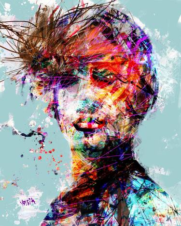 Original Abstract Expressionism Abstract Mixed Media by yossi kotler
